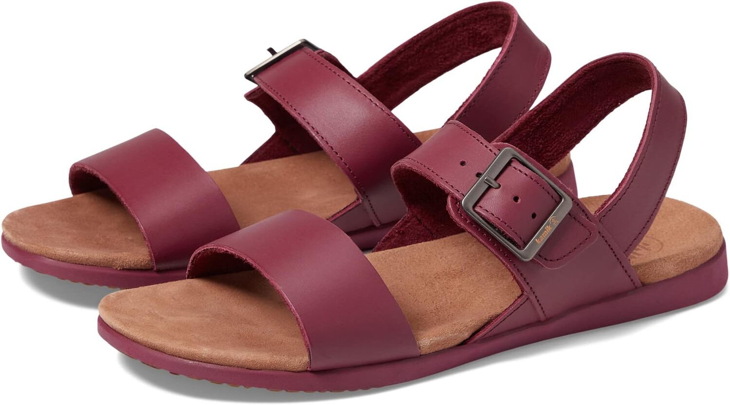 

Сандалии на плоской подошве Cara Kamik, цвет Light Burgundy