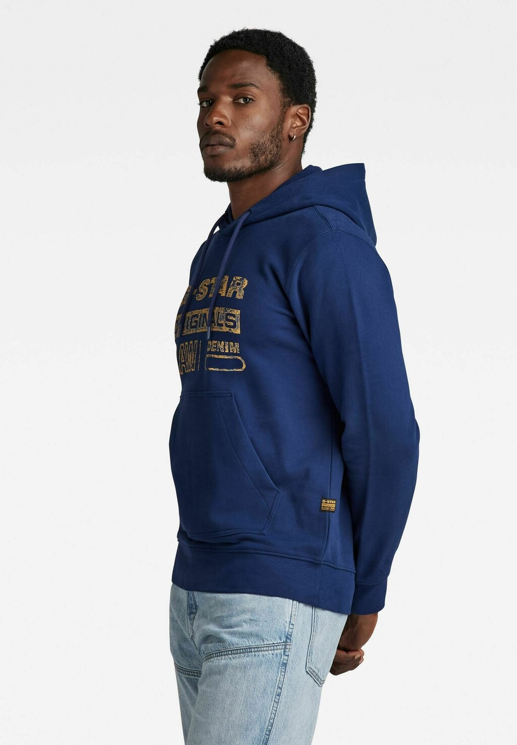 

Толстовка с капюшоном DISTRESSED ORIGINALS G-STAR, темно-синий