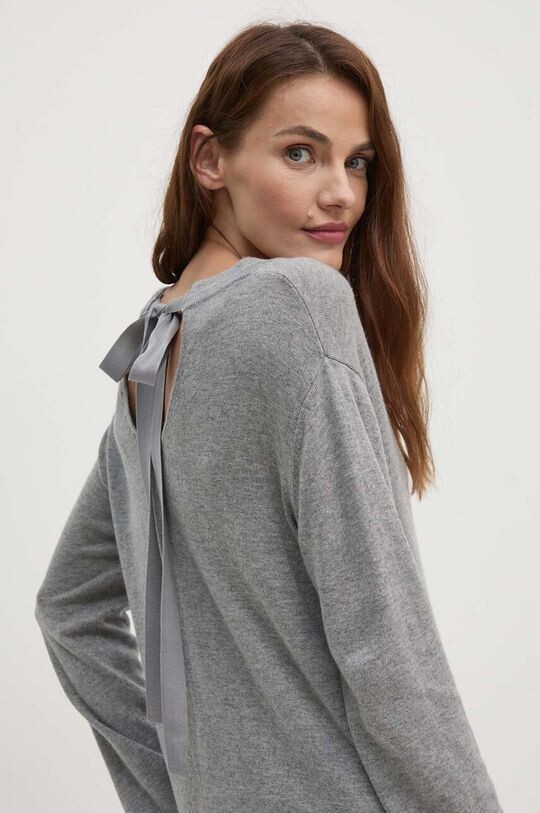 

Свитер из смесовой шерсти Dkny, серый