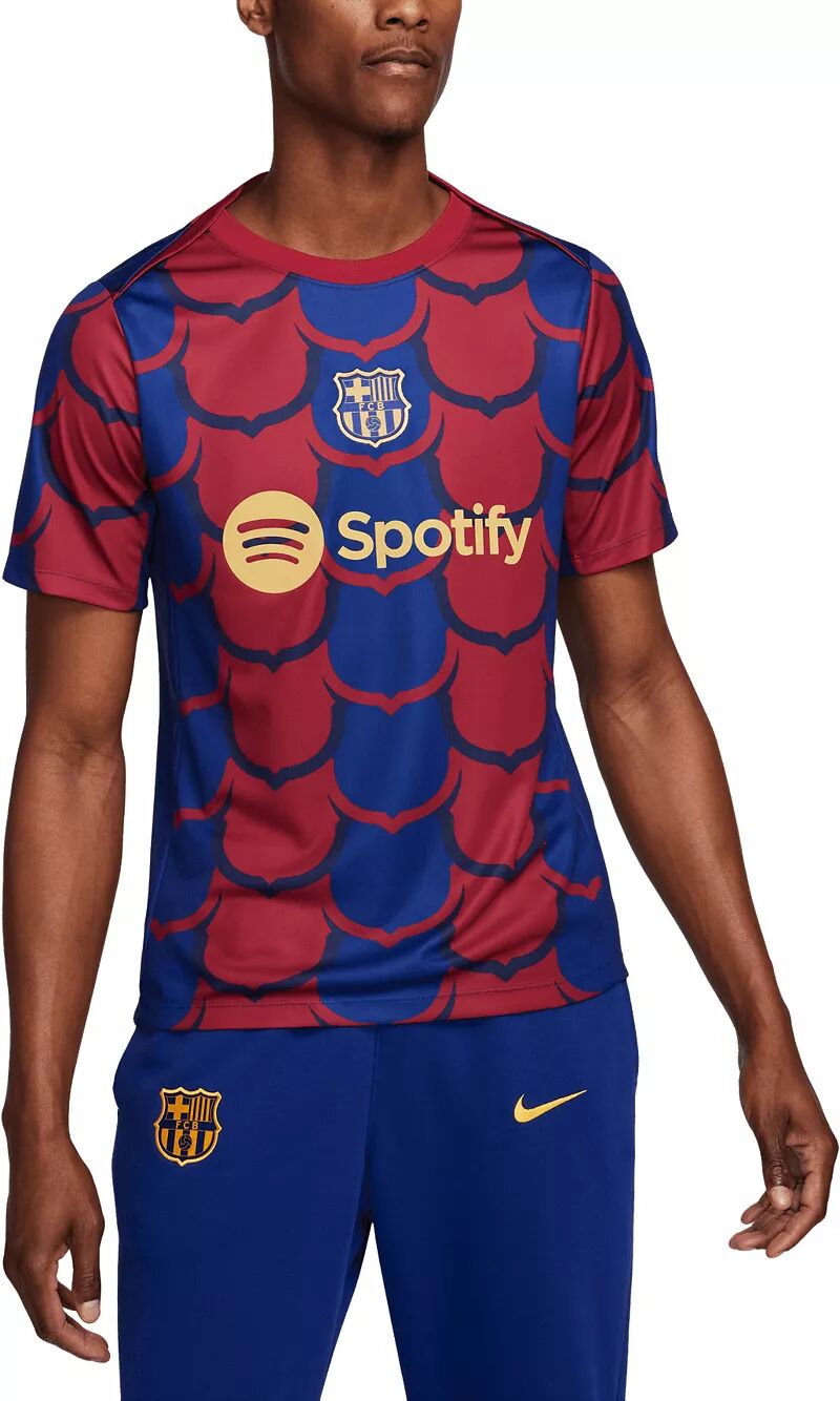 

Джерси Nike Adult FC Barcelona 2023 Drac Pack сине-красный предматчевый