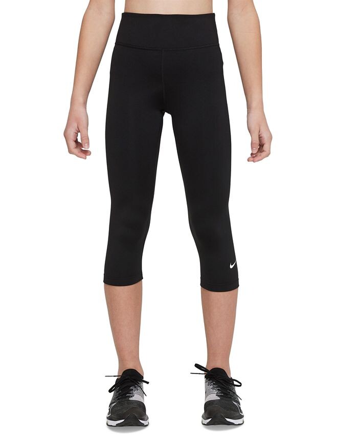 

Леггинсы-капри Dri-FIT One для больших девочек Nike, черный
