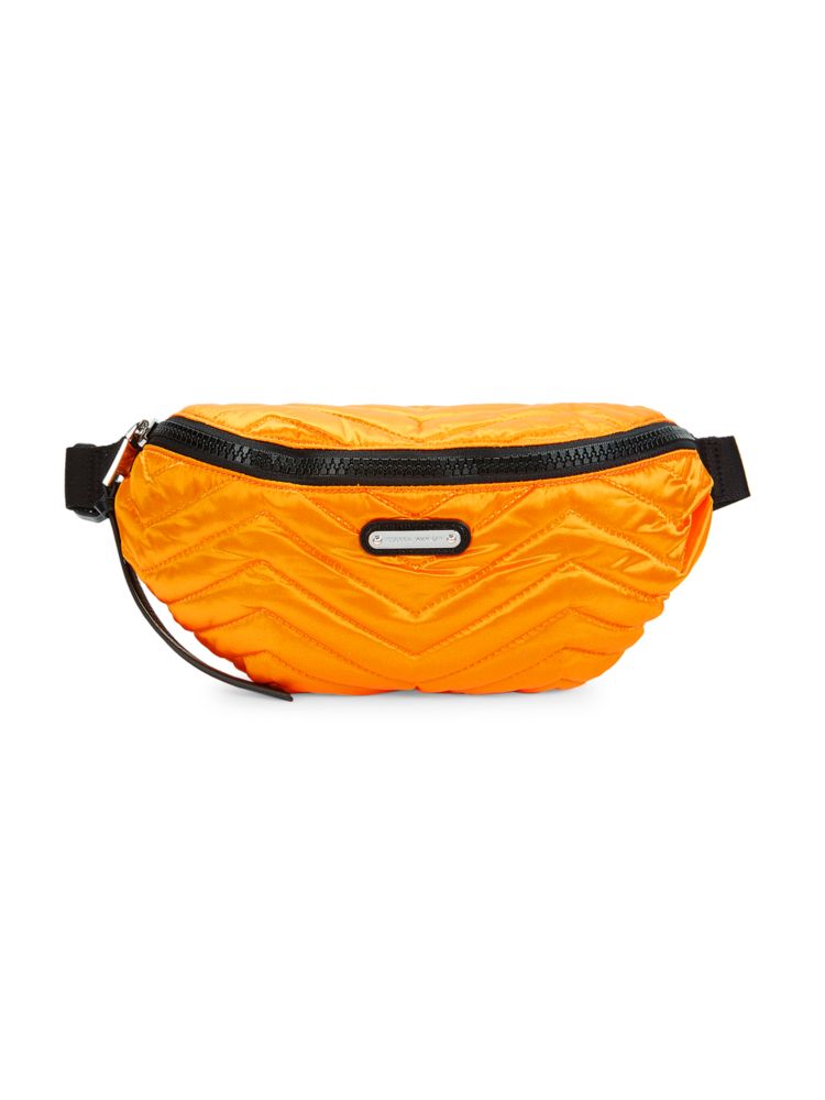 полезная сумка rebecca minkoff цвет silver Стеганая поясная сумка Cree Rebecca Minkoff, цвет Neon Orange