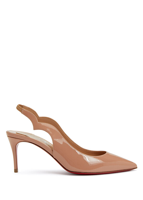 

Кожаные туфли на каблуках телесного цвета для горячих цыпочек Christian Louboutin