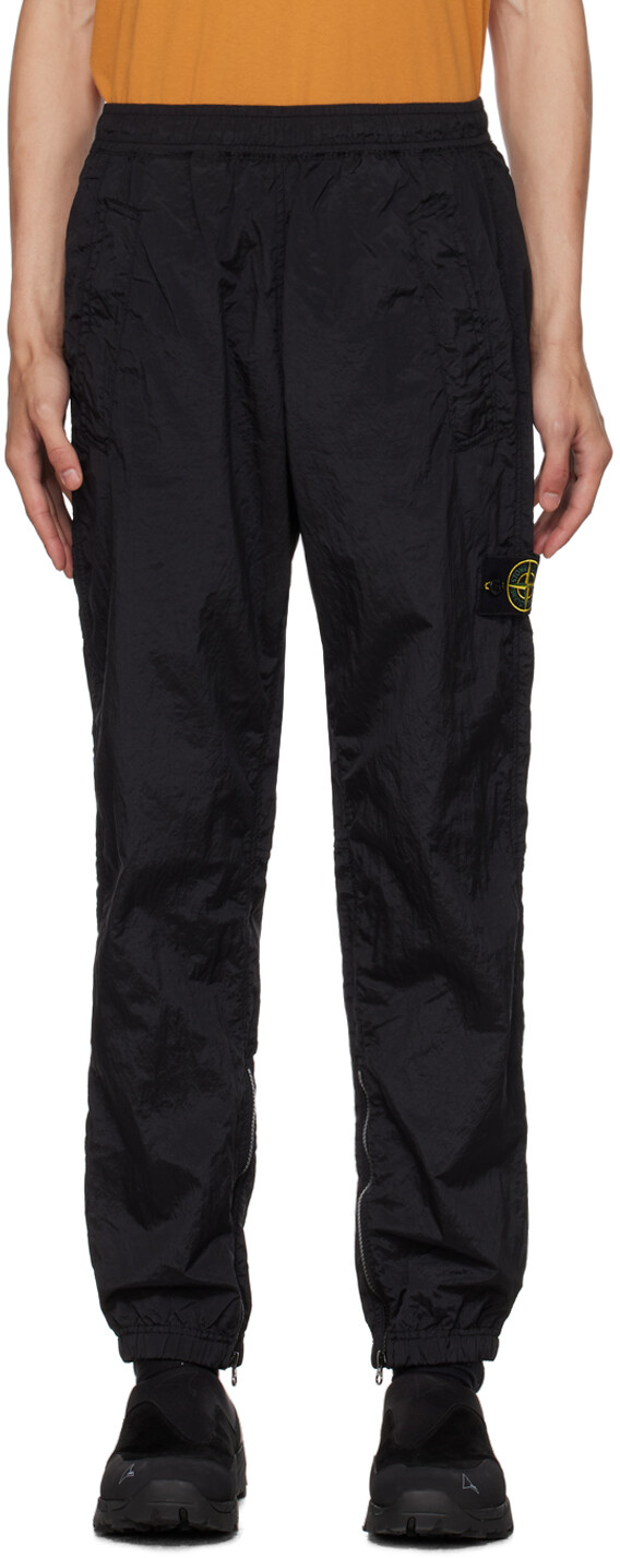 

Черные спортивные штаны, окрашенные в готовую одежду Stone Island