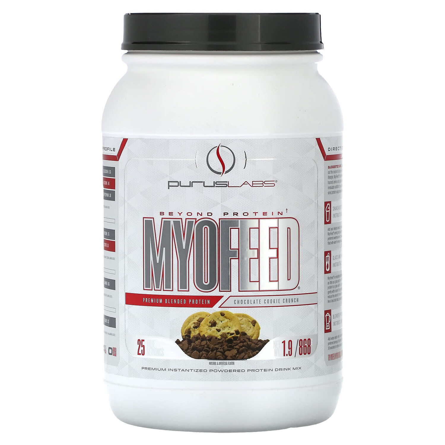 

MyoFeed, с шоколадным печеньем, 868 г (1,9 фунта), Purus Labs