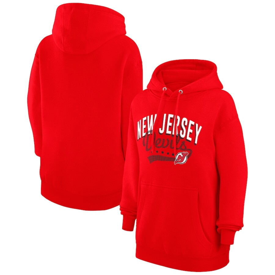 

Пуловер с капюшоном G-III 4Her by Carl Banks New Jersey Devils, красный