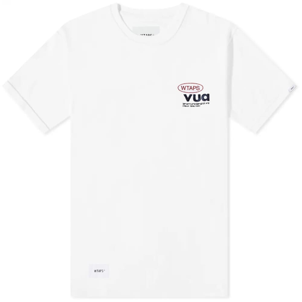 

WTAPS 04 Футболка с круглым вырезом с вышивкой, белый