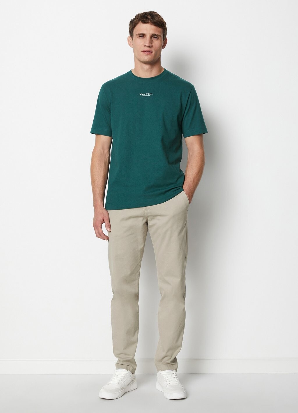 

Базовая футболка SHORT SLEEVE Marc O'Polo, темно-зеленый