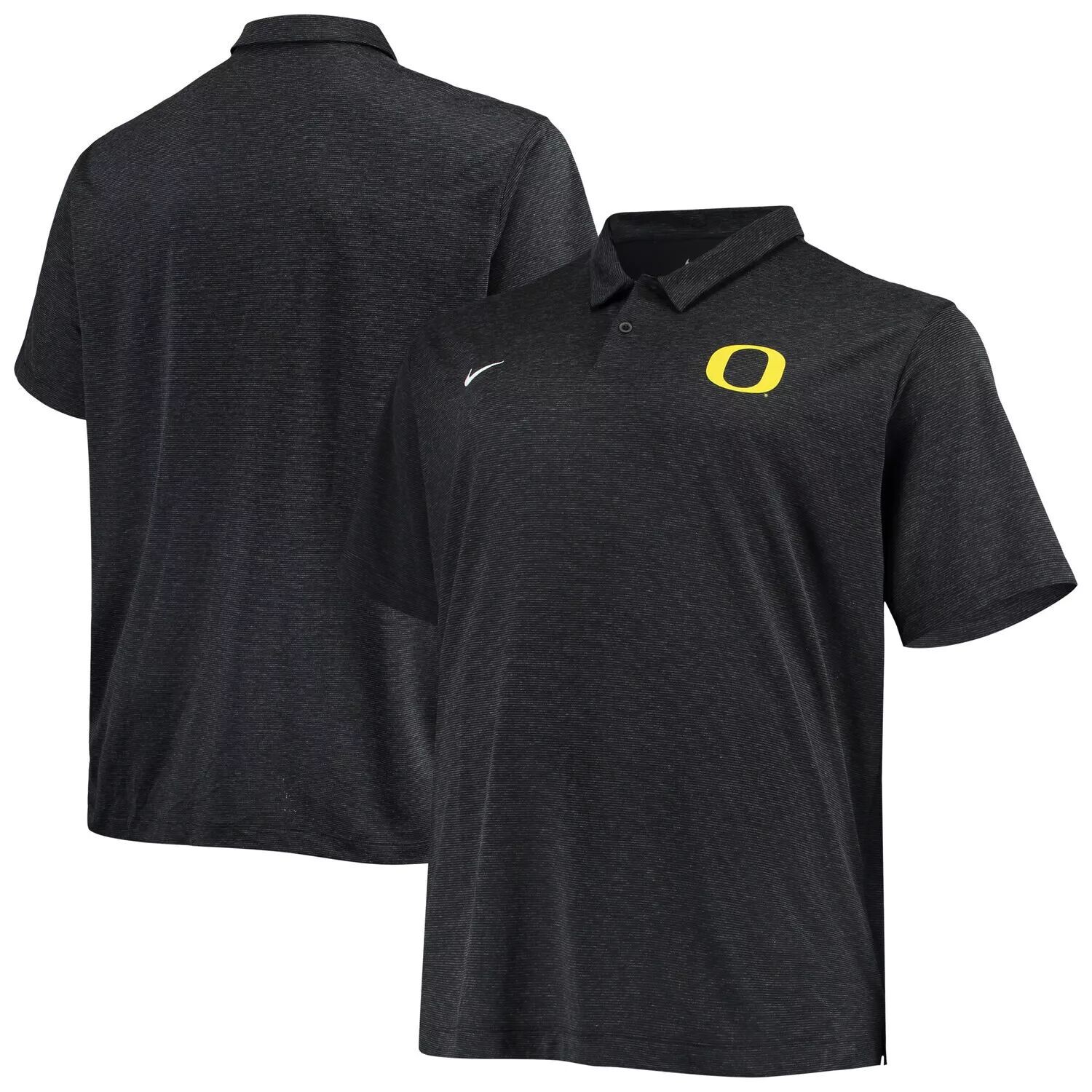 

Мужская футболка-поло Black Oregon Ducks Big & Tall Performance с принтом меланжевого цвета Nike
