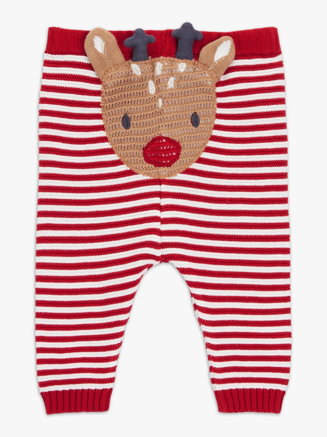

Вязаные леггинсы Baby Reindeer John Lewis, красный/мульти