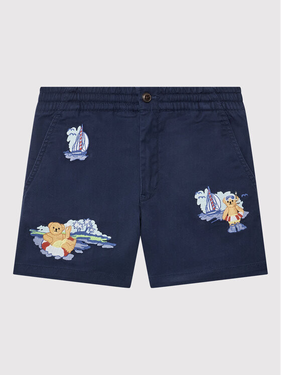 

Тканевые шорты свободного кроя Polo Ralph Lauren, синий