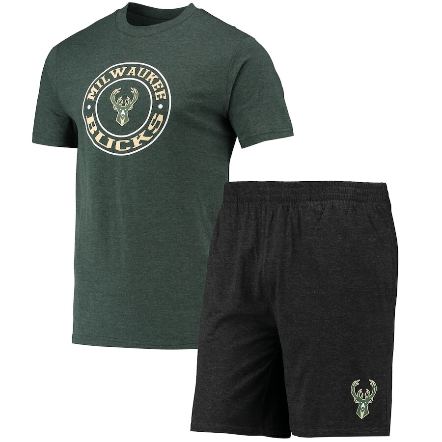 

Пижамный комплект Concepts Sport Milwaukee Bucks, черный