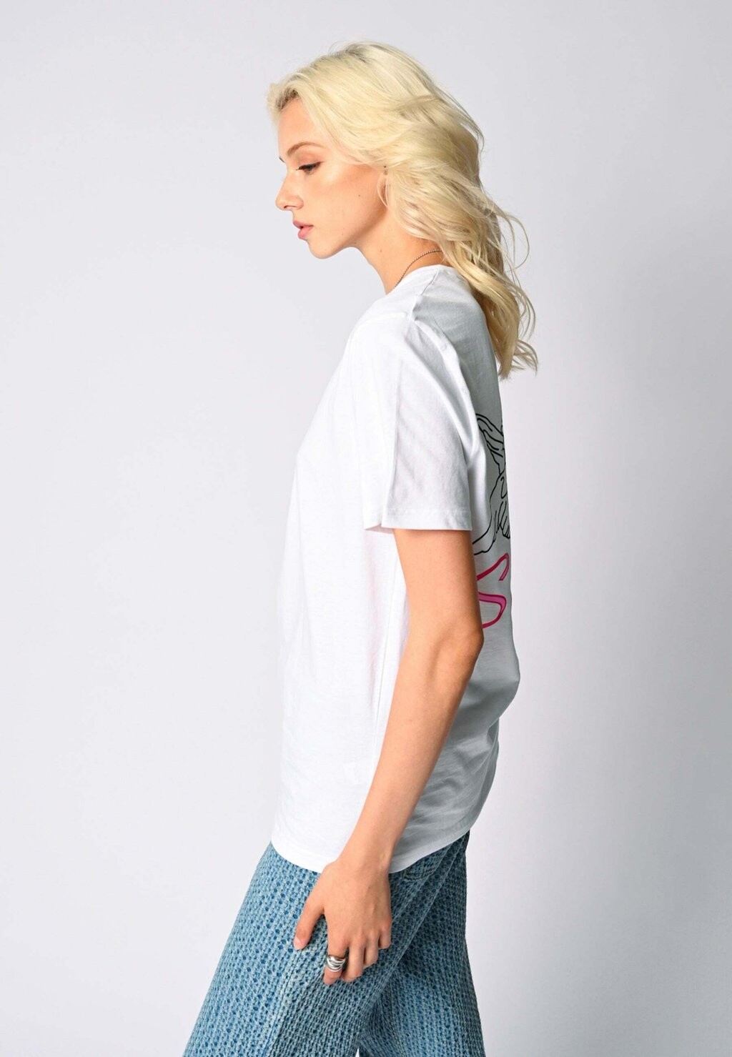 

Футболка с принтом SORORITE VINTAGE UNISEX 2024 Mira Paris, белый