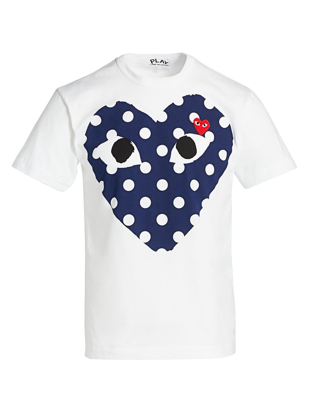 

Футболка с логотипом в горошек Comme des Garçons PLAY, белый