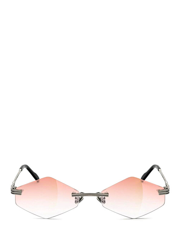 Женские солнцезащитные очки kayt rombo серебристого металла Bust Out