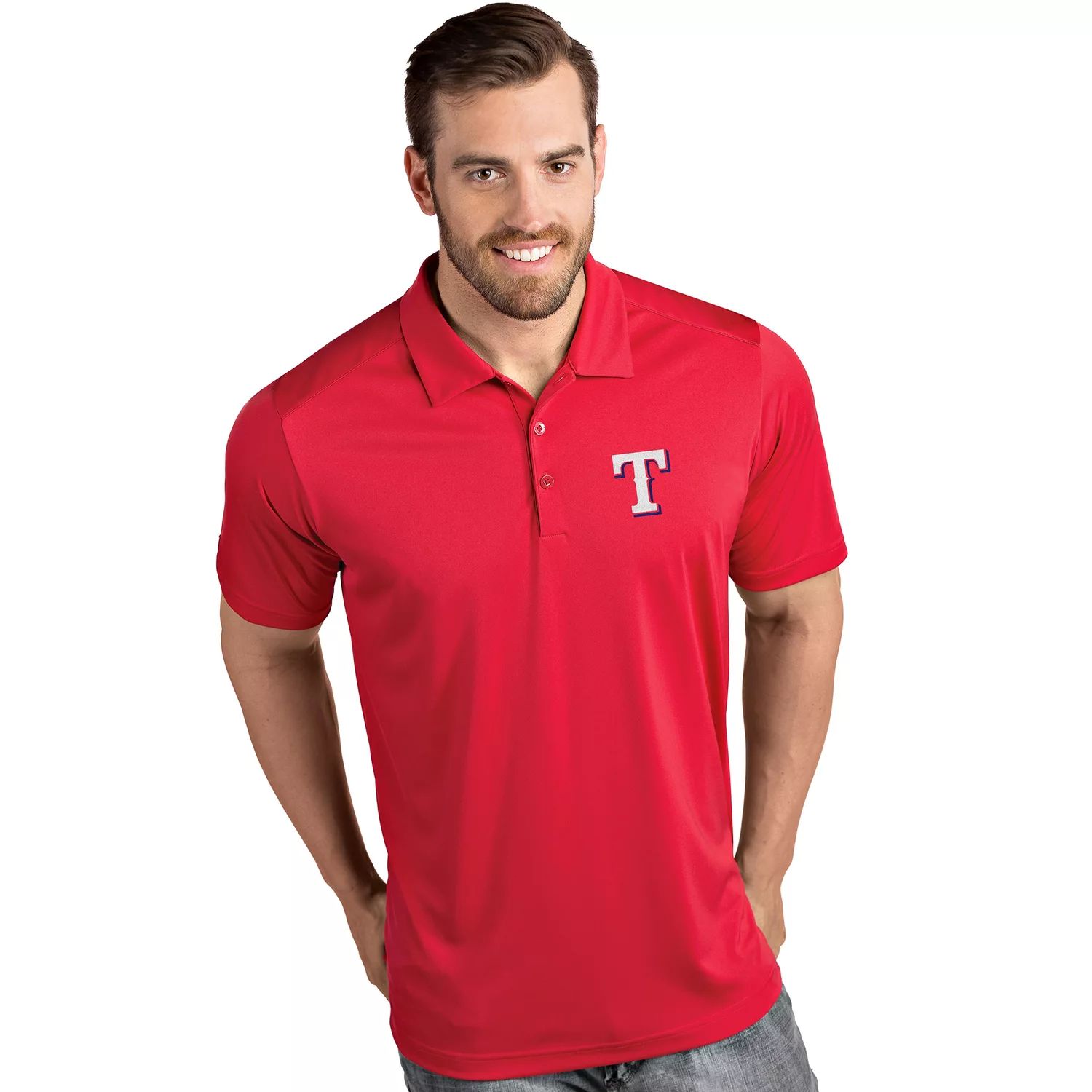 Мужская футболка-поло Texas Rangers Tribute Antigua