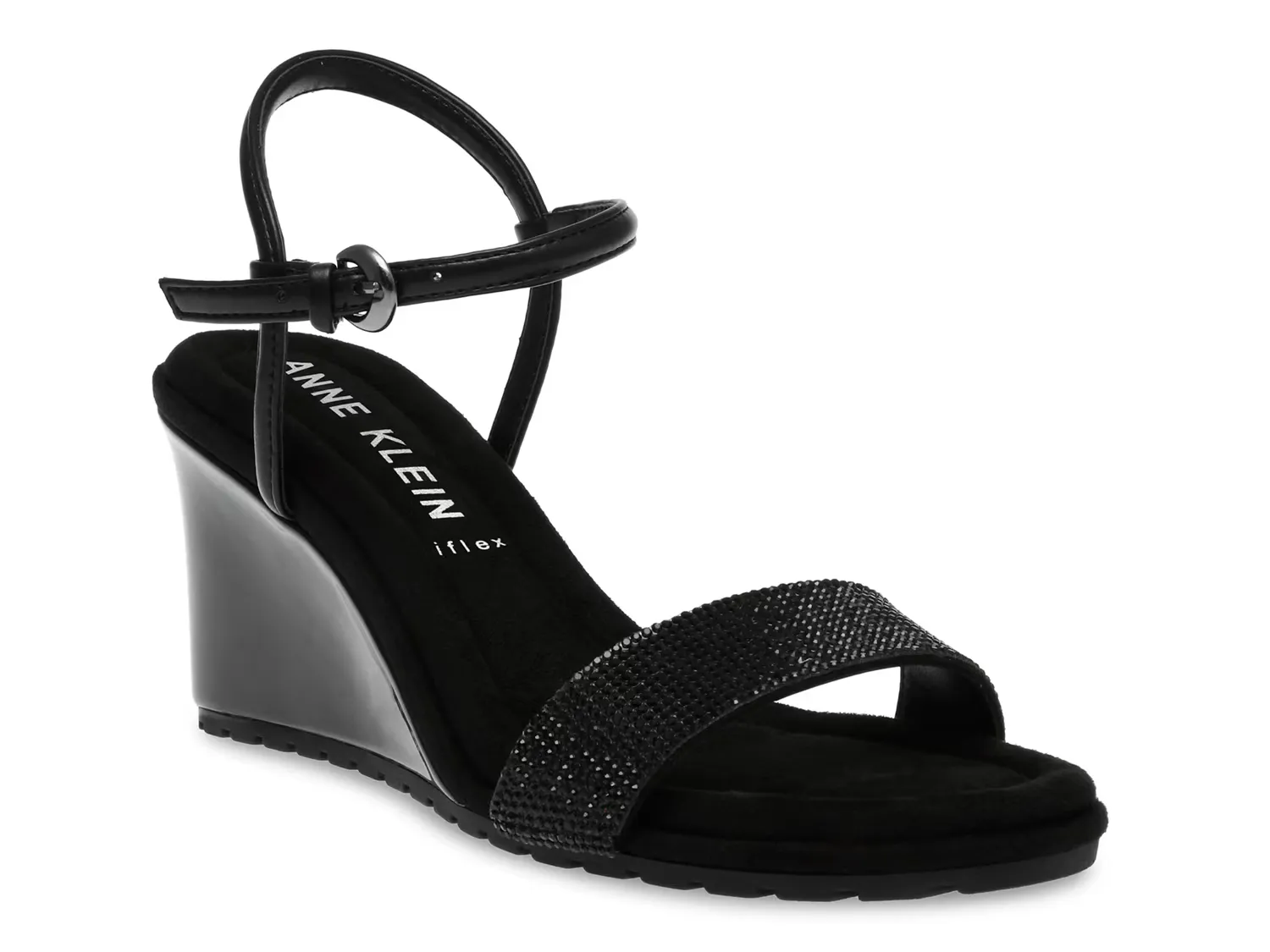 

Сандалии Saint Wedge Sandal Anne Klein, черный