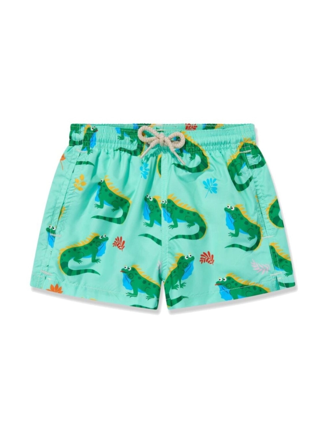 

MC2 Saint Barth Kids шорты для плавания с крокодиловым принтом, зеленый