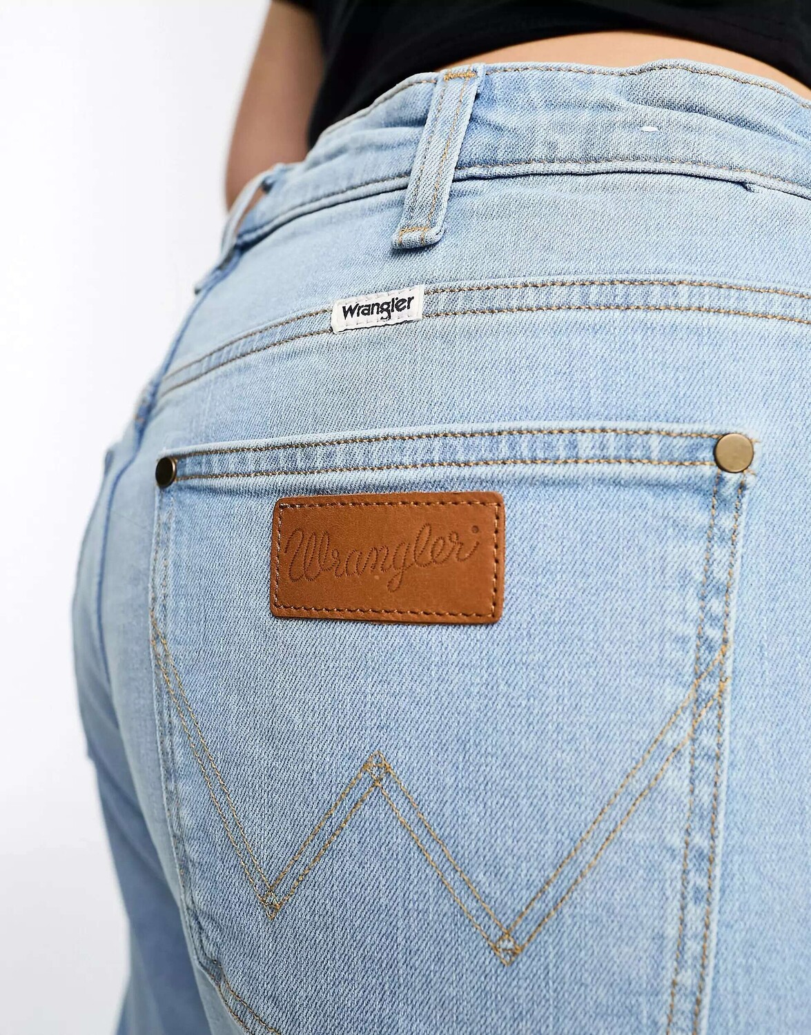 

Джинсы Wrangler из синего денима с волнами