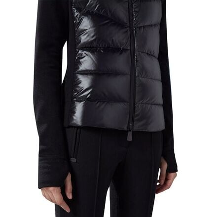 

Утепленная флисовая куртка с капюшоном женская Moncler Grenoble, черный