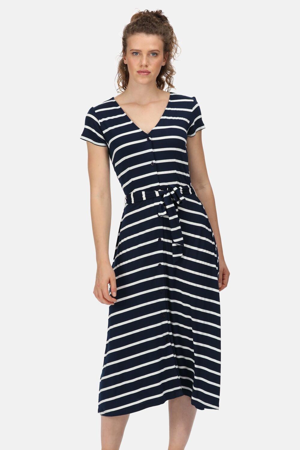Полосатое платье миди 'Maisyn' Regatta, синий цена и фото