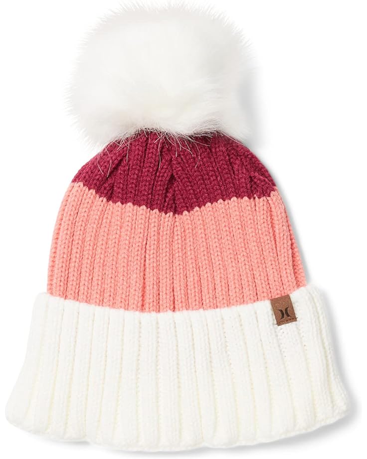 

Шапка Hurley June Pom Beanie, цвет Pink Foam