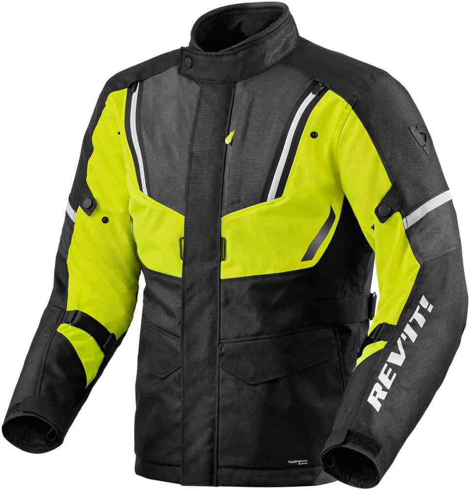 Мотоциклетная текстильная куртка Move H2O Revit, черный желтый
