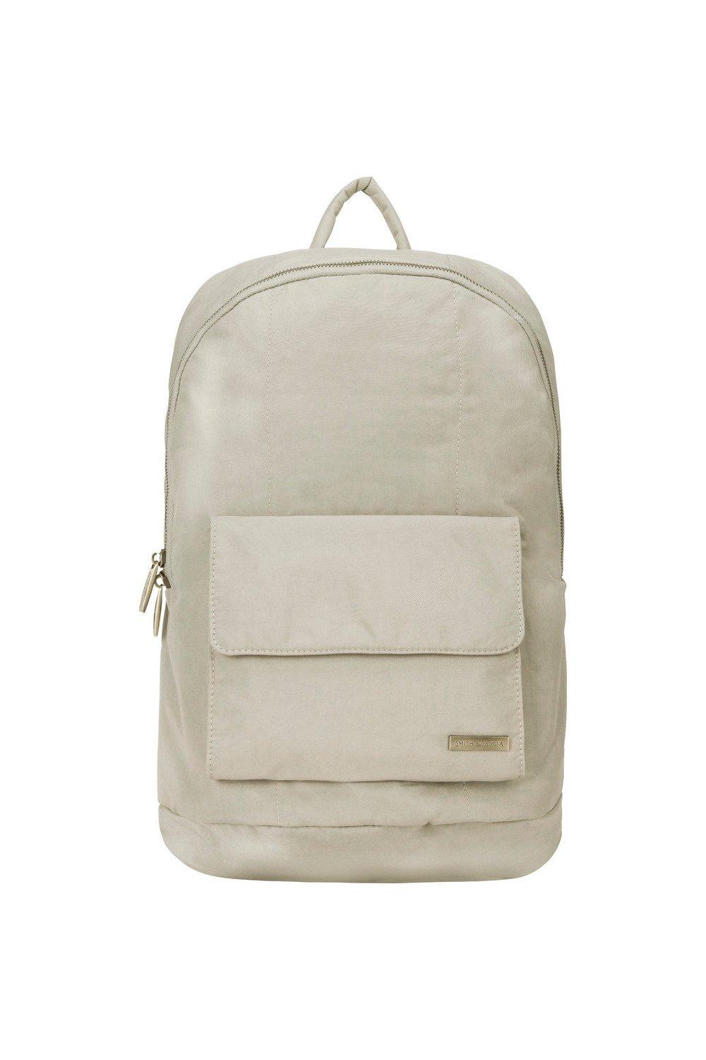 Нейлоновый рюкзак на молнии Smith and Canova, серый сумка для ноутбука 11 13 дюймов шерстяной фетровый чехол для ноутбука чехол для macbook портфель чехол для ноутбука чехол для huawei matebook сумка д