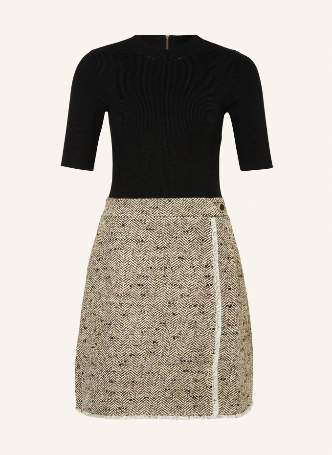 

Платье feliod из микса материалов Ted Baker, черный