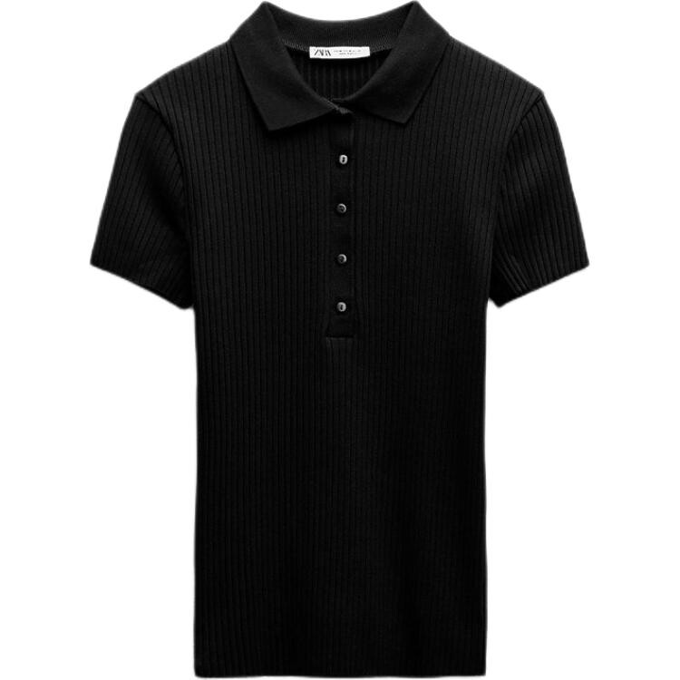 

Футболка женская черная Zara