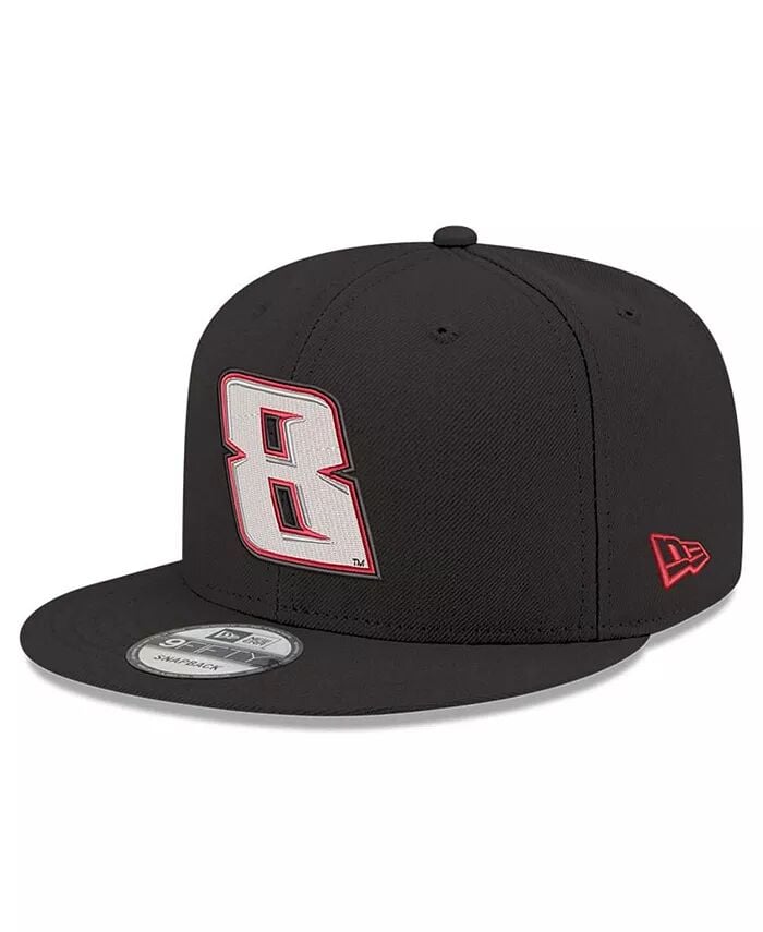 

Мужская черная регулируемая шляпа с номером Snapback Kyle Busch 9FIFTY New Era, черный