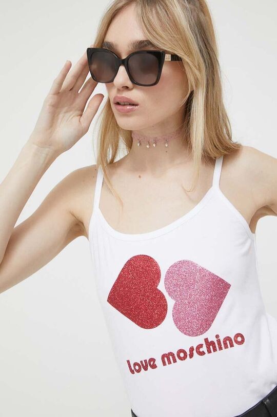 Топ Love Moschino, белый