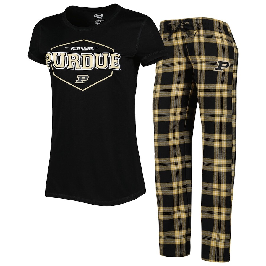 

Пижамный комплект Concepts Sport Purdue Boilermakers, черный