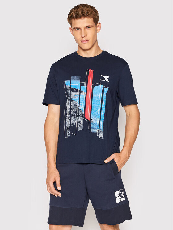 

Футболка стандартного кроя Diadora, синий