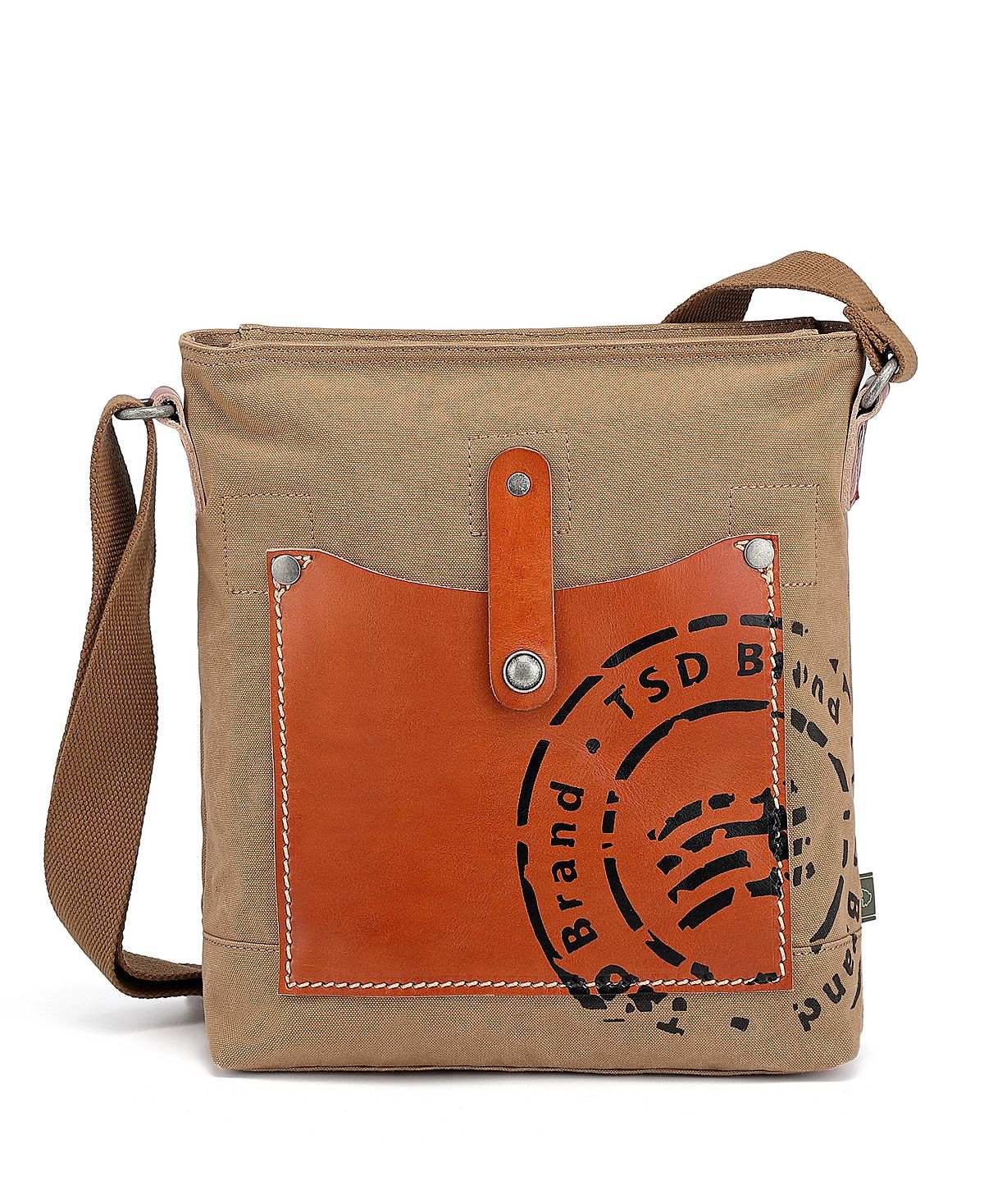 Холщовая сумка через плечо Super Horse TSD BRAND, коричневый холщовая сумка через плечо lake toya tsd brand