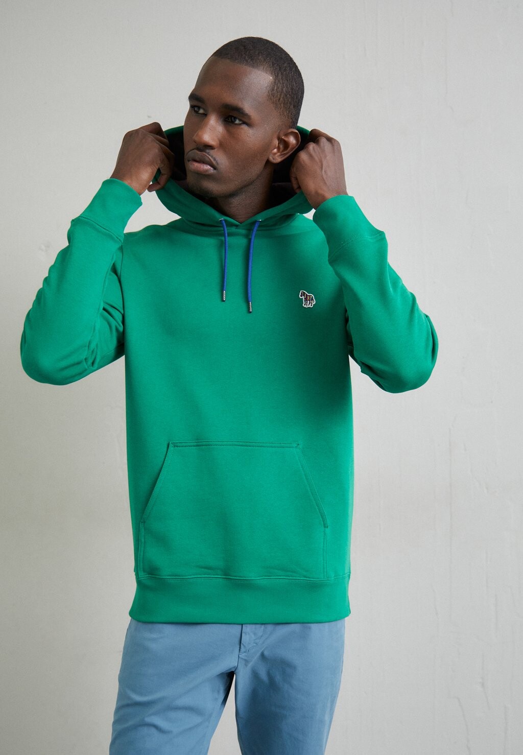 

Толстовка FIT HOODY ZEBRA PS Paul Smith, изумрудно-зеленый