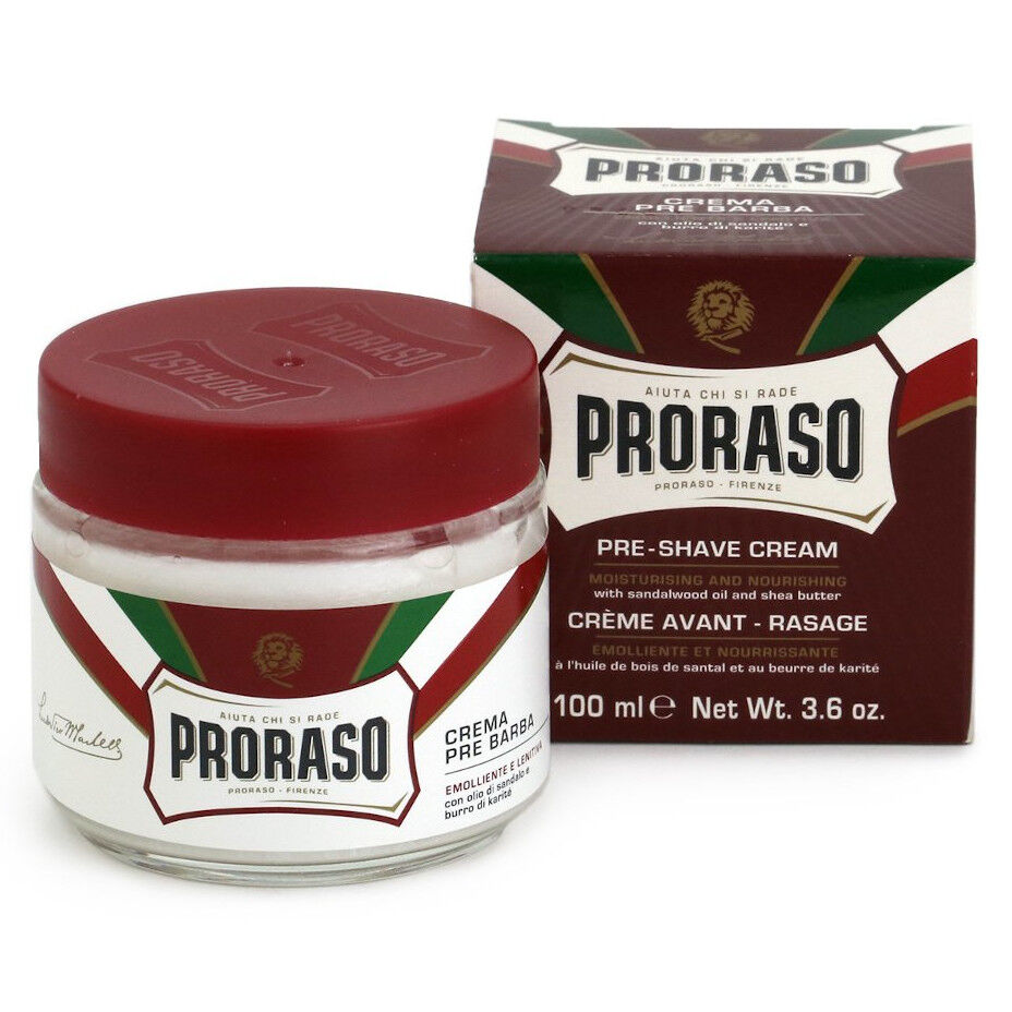 Питательный крем перед бритьем Proraso Red, 100 мл proraso pre shave nourishing shea butter oil sandalwood