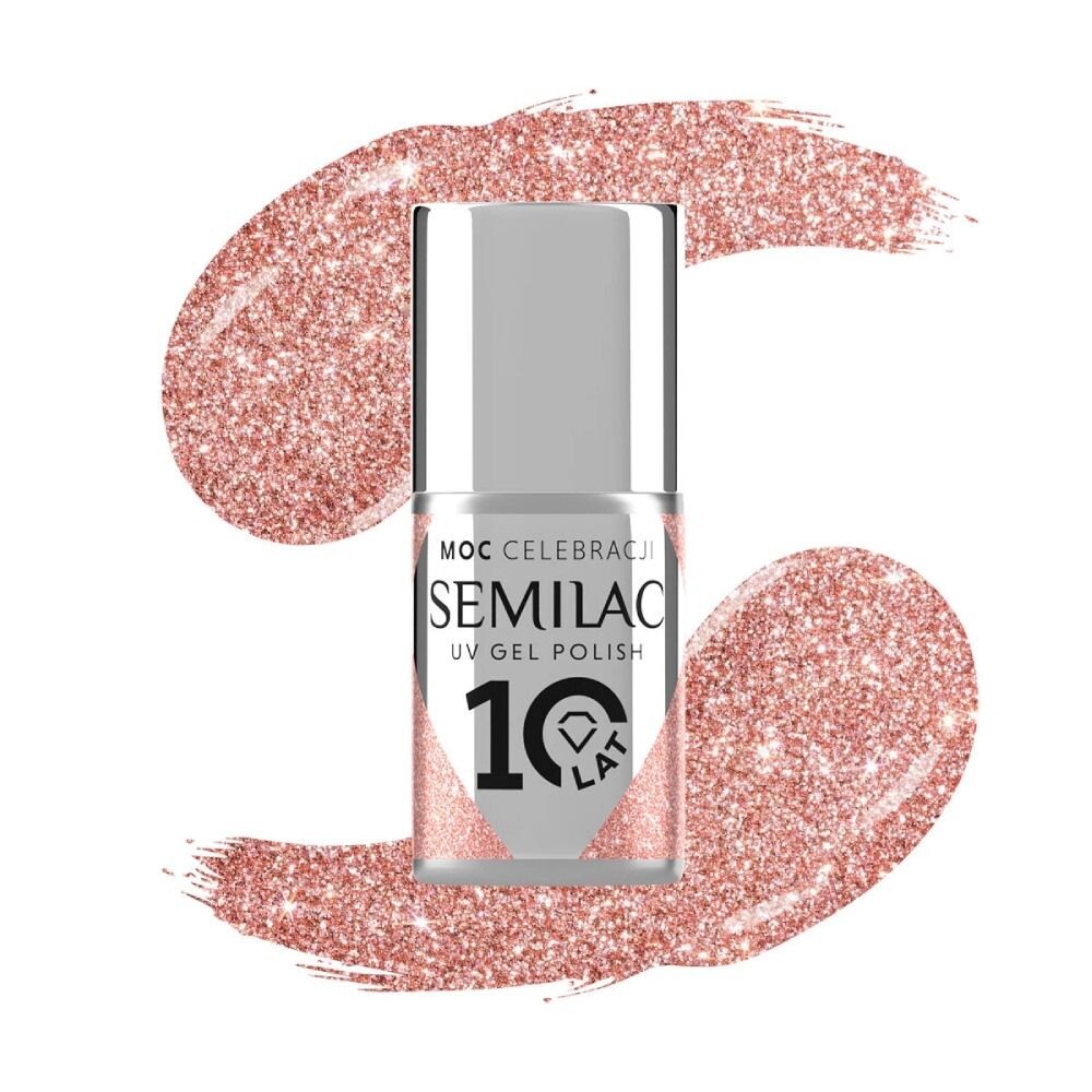 

Гибридный лак для ногтей Semilac Limited Edition, 458 Sparkling Rose
