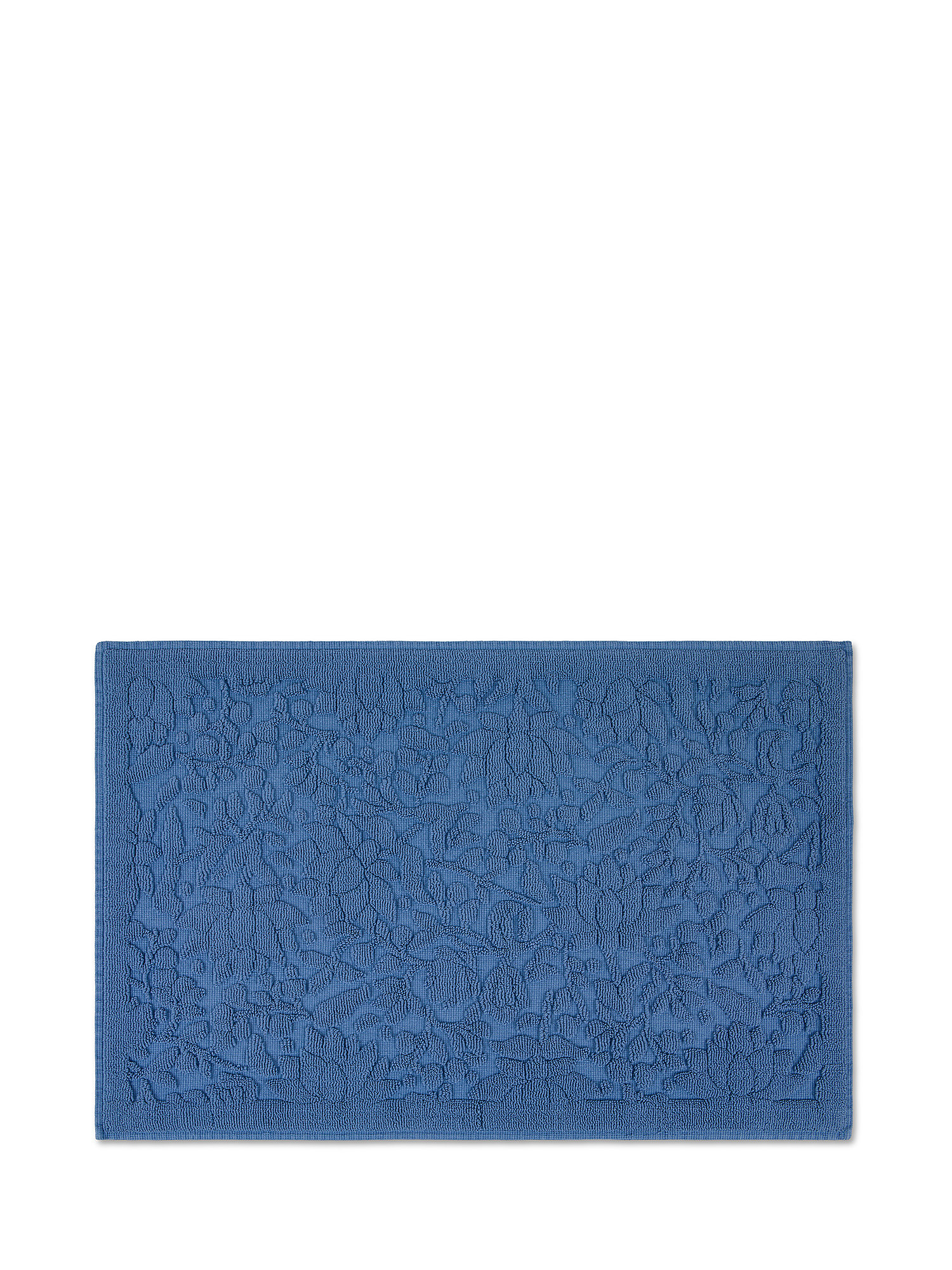 Однотонный хлопковый коврик для душа Zefiro Coincasa, голубой
