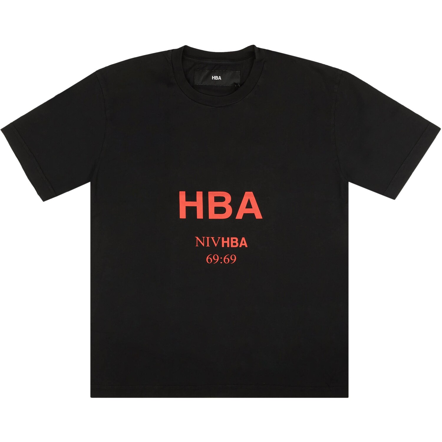 

Красная футболка с короткими рукавами и логотипом Hood By Air, цвет Черный