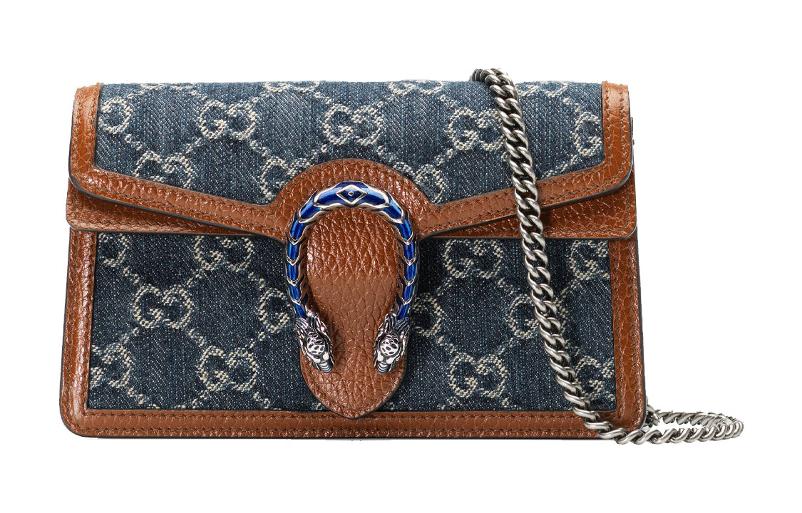 

Сумка GUCCI Dionysus Super Mini, синий / коричневый