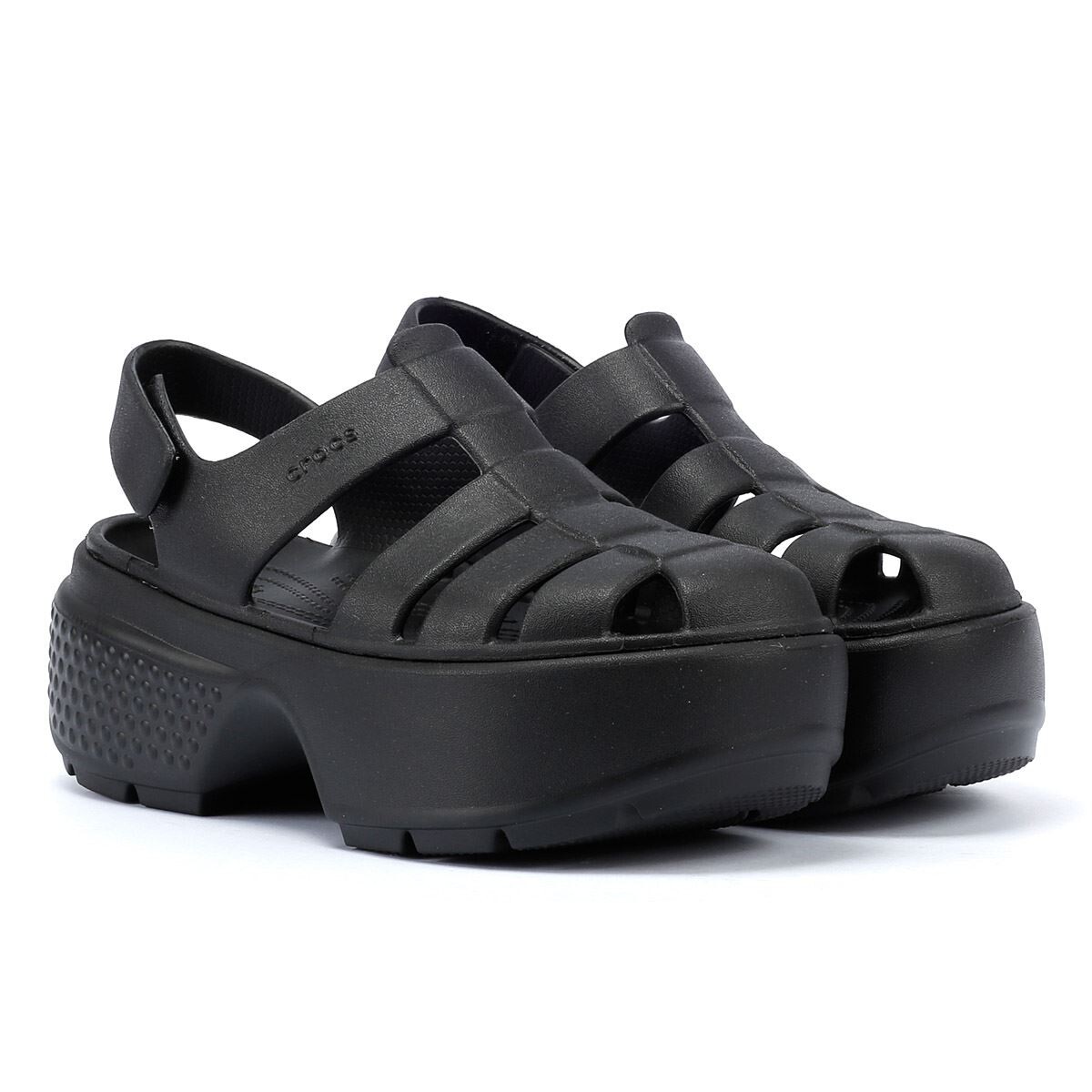 

Сандалии stomp в рыбацком стиле Crocs, черный