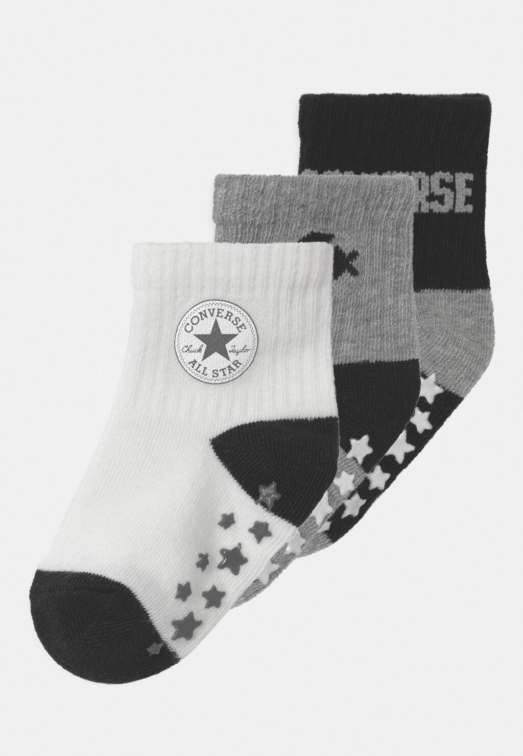 

Носки LOGO QUARTER UNISEX 3 PACK Converse, цвет black