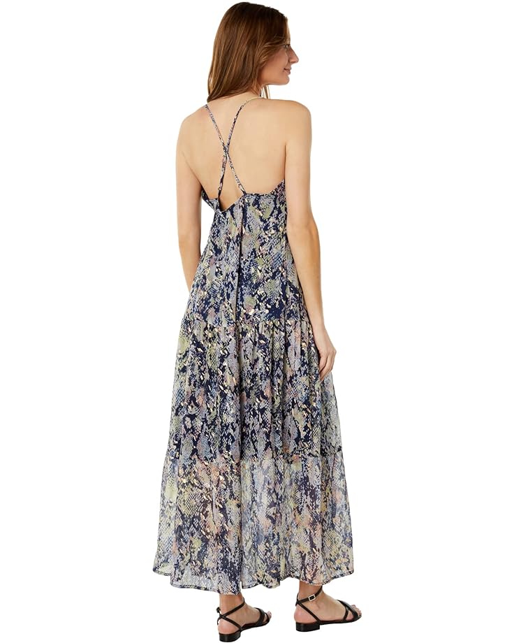 

Платье America & Beyond Shimmering Snakeskin Maxi Dress, цвет Animal