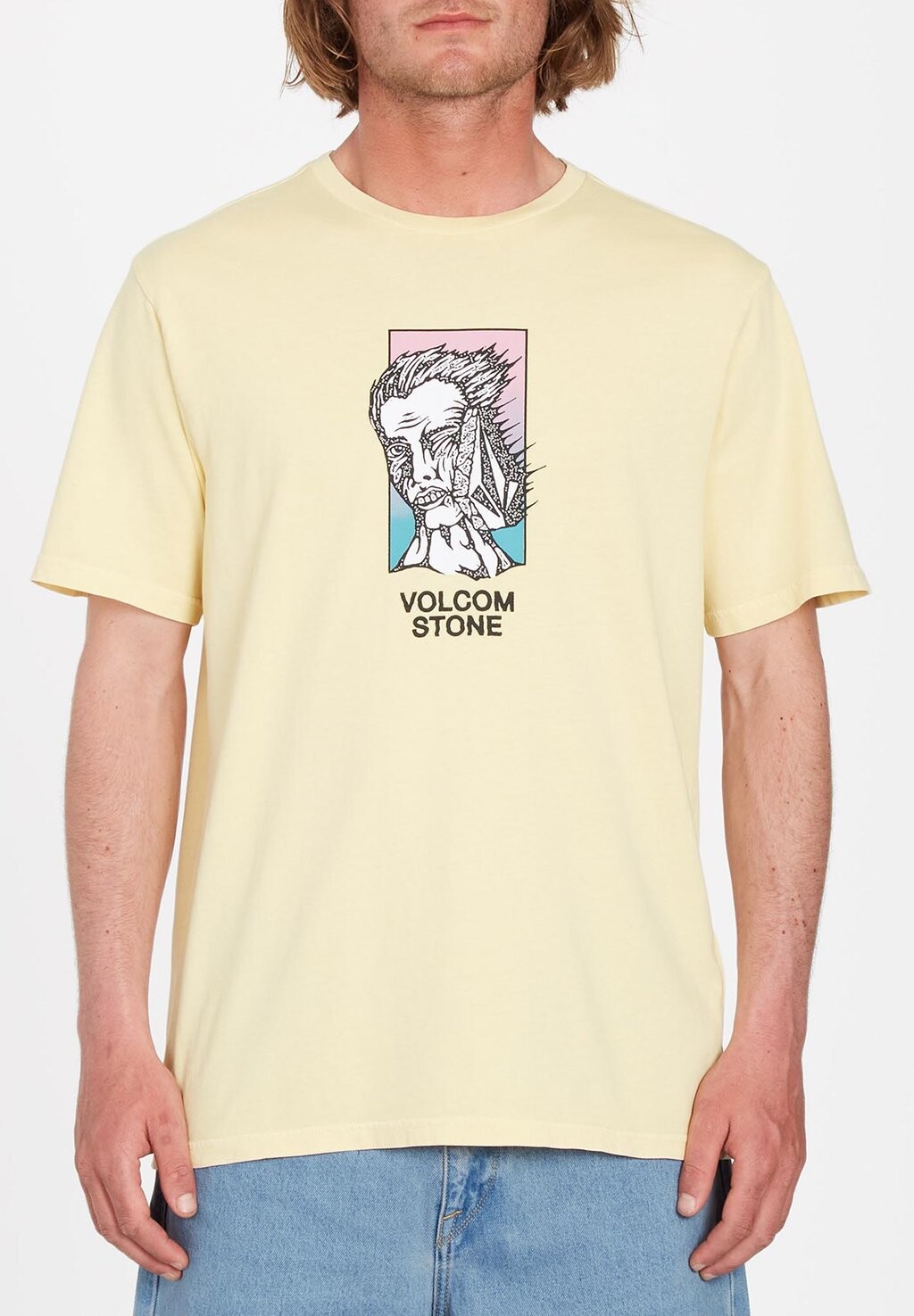 

Футболка с принтом Volcom, желтый