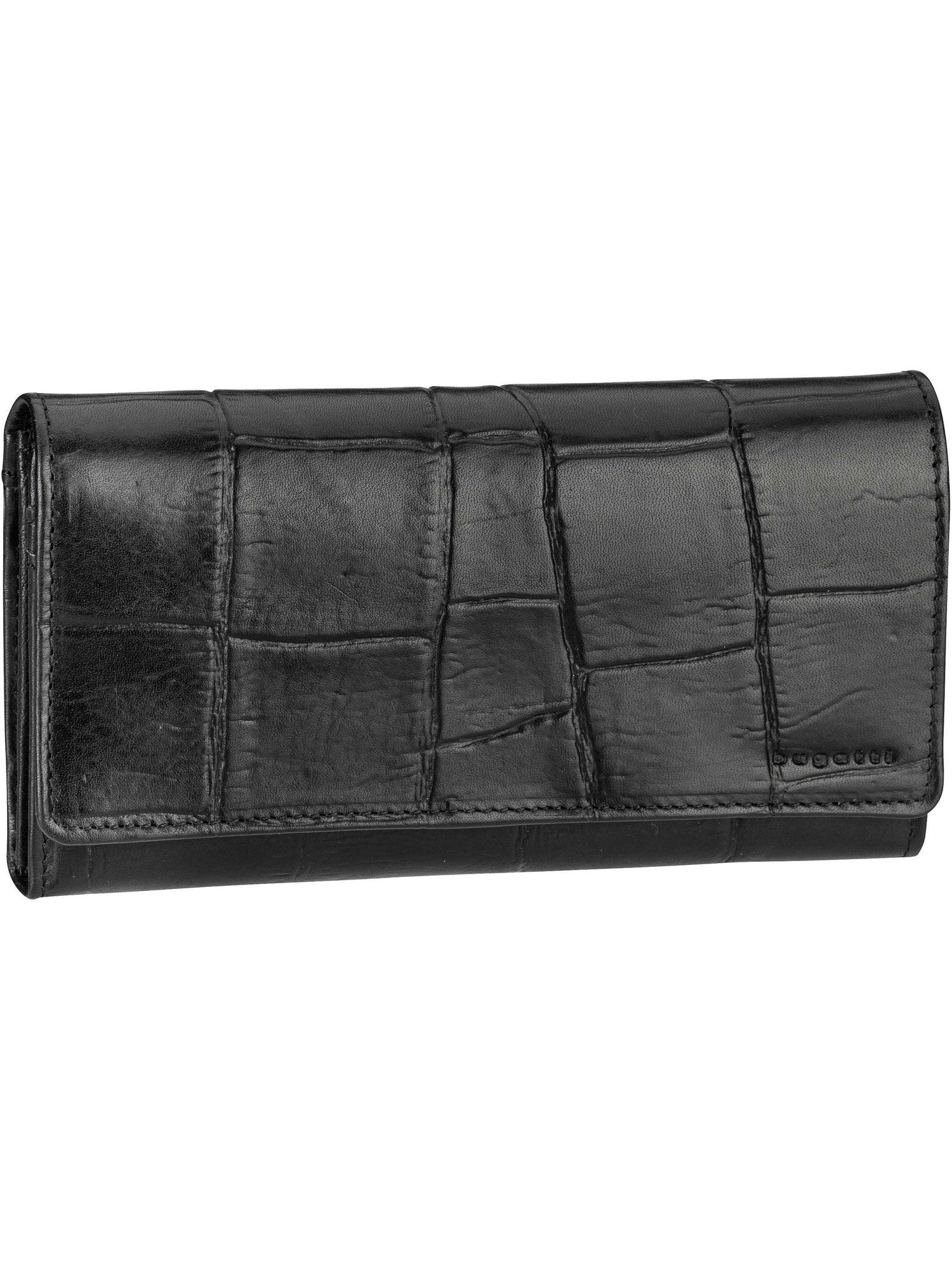 Кошелек Bugatti Nevio Ladies Long Wallet With Flap, черный small fresh student ladies wallet female long print zipper buckle multifunctional wallet