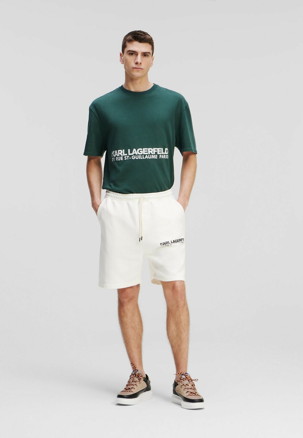 

Шорты RUE ST-GUILLAUME WASHED KARL LAGERFELD, кремовый белый