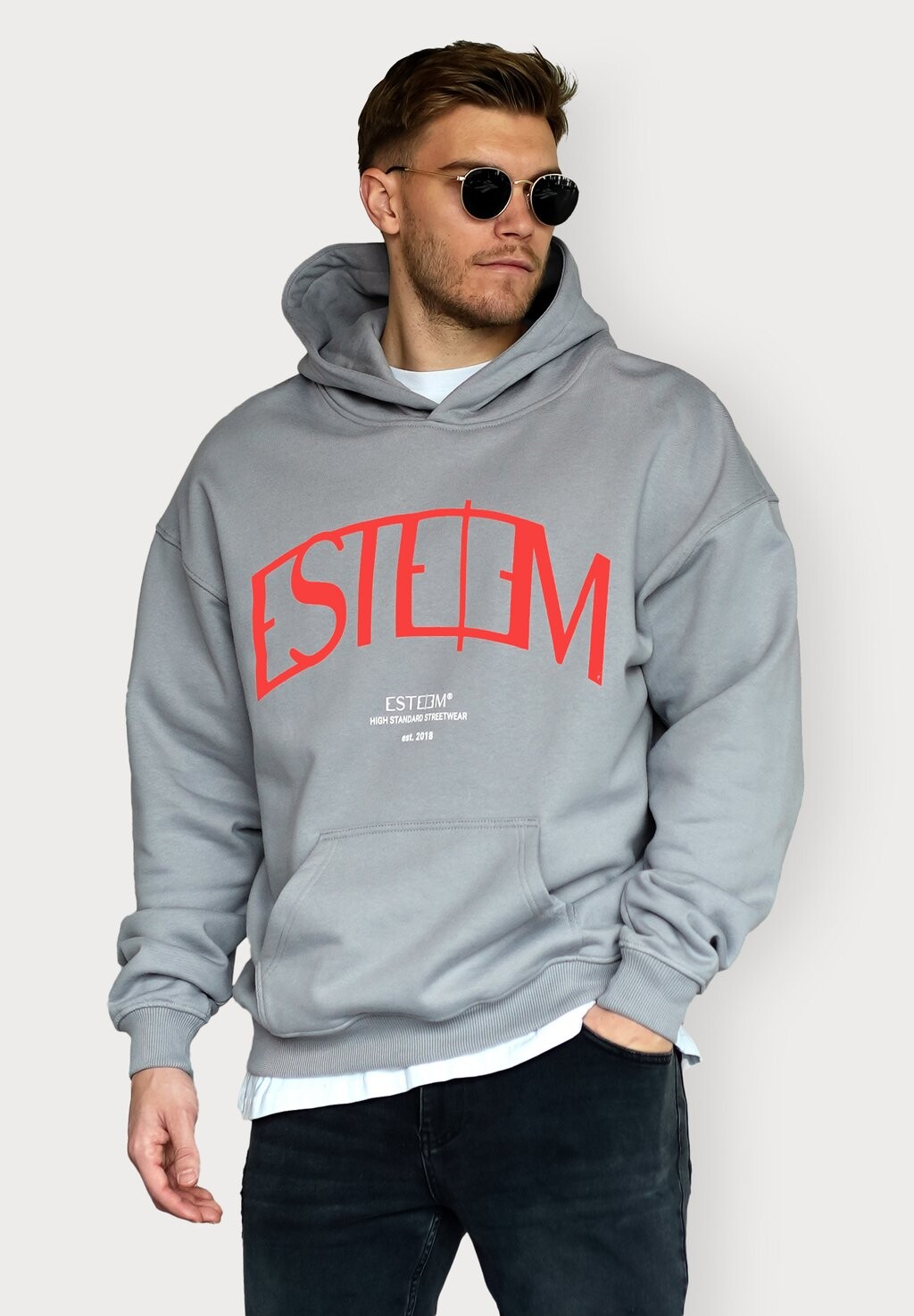 

Толстовка CURVE OVERSIZED ESTEEM, цвет grey