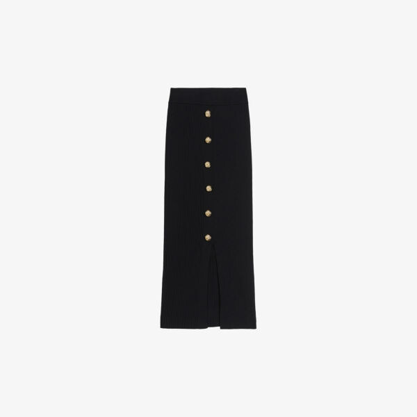 

Юбка миди Betylou в рубчик эластичной вязки Ted Baker, черный