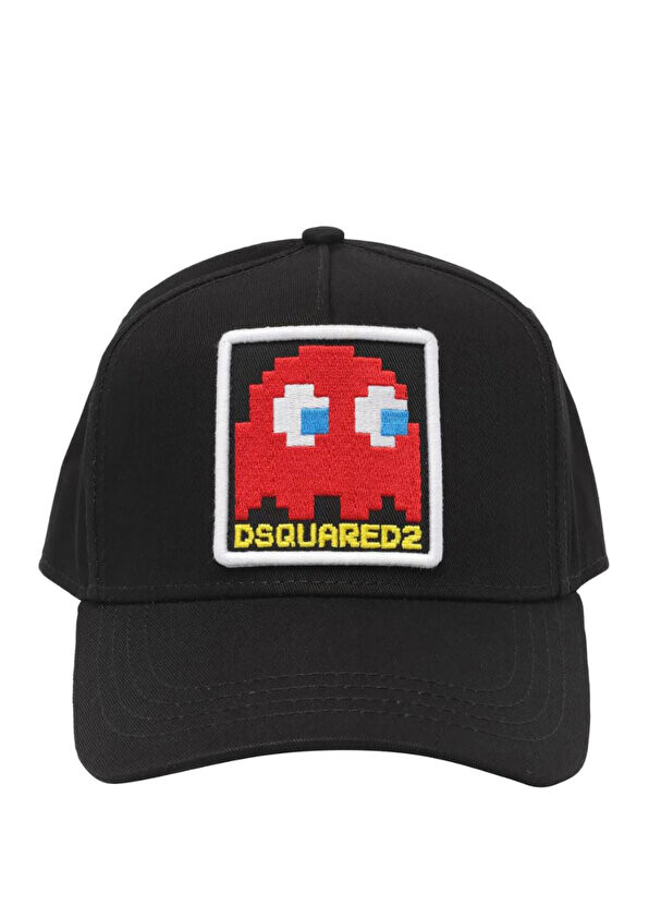 

Мужская шляпа с черным логотипом Dsquared2